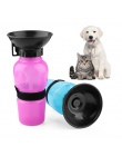 OLN 500 ml do picia dla psów butelka PET Puppy Cat Sport przenośny podróży na zewnątrz karma miska do picia kubek do wody kubek 