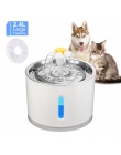 Automatyczne kot fontanna do picia dla zwierząt domowych dozownik wody elektryczny LED dla zwierząt domowych automat do wody mis