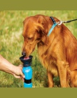Pies przenośny podajnik wody na świeżym powietrzu butelka na wodę dla zwierząt domowych Anti-overflow projekt butelka na wodę dl