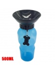 Pies przenośny podajnik wody na świeżym powietrzu butelka na wodę dla zwierząt domowych Anti-overflow projekt butelka na wodę dl