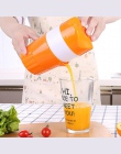 Przenośny 300 ml instrukcja wyciskarka do cytryn 100% pomarańczowy wyciskarka do cytrusów owoce kawy kubek duża pojemność filiża