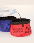 Przenośny zwierzęta psy koty płótno składane miseczka turystyczna miska dla zwierząt butelka z podajnikiem kot pies miski na wod