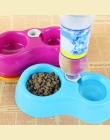 1 sztuk podwójny Port pies kot zwierzęta automatyczne dystrybutory wody miska podajnika naczynia do picia dla zwierząt domowych 