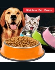 3 rozmiar dla psów ze stali nierdzewnej miska dla zwierząt farba w sprayu farby Puppy koty napój żywności podajnik wody dla zwie