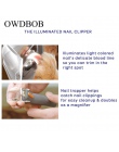 OWDBOB dla zwierząt domowych obcinacz do paznokci maszynki do mielenia z LED światła i 5X lupa do pielęgnacji zwierząt domowych 
