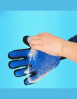 Do pielęgnacji zwierząt domowych rękawiczki, pies, kot, szczotka do czyszczenia włosów grzebień gumowe pięć palców Deshedding rę