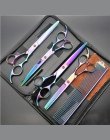 Gorąca sprzedaż Pet do cięcia włosów kolorowe nożyczki nożyczki maszynki do strzyżenia zęby płaskie cięcia piękności zwierzęta z