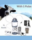3L pojedyncze głowy impulsu elektrycznego mleko dojenia maszyny przenośne owce kozy Milker przenośne 110 V-220 V 0.8 Gal pompa p