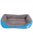 S-3XL 9 kolorów Paw Pet Sofa łóżka dla psów wodoodporne dno miękki polar ciepłe łóżko dla kota dom Petshop cama perro