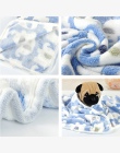 Zwierzęta mata miękki ciepły koral polar druku projekt Pet Puppy pies kot maty koc łóżko kanapa pokrywa Pet Supplies DOGGYZSTYLE