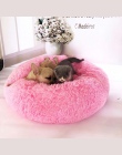 Okrągły pies łóżko zmywalny legowisko dla kota psa oddychająca Sofa dla małych średnich psów Super miękkie pluszowe klocki produ