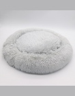 Okrągły pies łóżko zmywalny legowisko dla kota psa oddychająca Sofa dla małych średnich psów Super miękkie pluszowe klocki produ