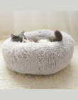 Ciepły polar łóżko dla psa 4 rozmiary okrągłe zwierzęta leżanka Tyteps poduszka dla średnich i dużych psów i kot zima buda dla p