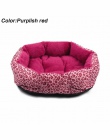 Hot sprzedaży! Nowy! Kolorowe Leopard print Pet kot i pies łóżko różowy, żółtawo brązowy, purpurowy czerwony, brązowy, szary, żó