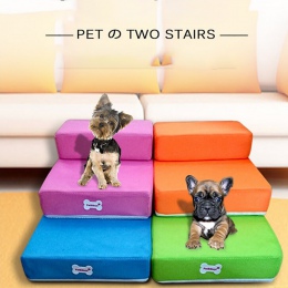 Schody dla zwierząt oddychające siatki składane schody dla zwierząt odpinany łóżko dla zwierząt domowych schody dla psów na ziem