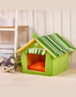 Nowa moda paski zdejmowana pokrywa mata pies dom dla psów łóżka dla małych i średnich psów produkty dla zwierząt domowych łóżka 