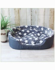 Luksusowe Pet dom Kennel ciepłe duży pies łóżko poduszka dla kota mata Sofa dla dużych psów Cama Para Cachorro Puppy Teddy sofa 