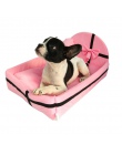 Dom dla zwierząt domowych łóżko dla psa gniazdo z mata śliczne pluszowe poduszki zimowe ciepłe małych średnich psów wymienny mat