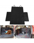 Pies przewoźnicy Oxford tkaniny Paw pokrycie siedzenia samochodu wodoodporny legowisko dla psa hamak Protector z pasem bezpiecze
