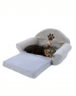 Zwierzęta domowe są zdejmowane łóżko dla psa cztery sezony szary sofa dla psa pies dom dla kotów nadający się do prania poduszka