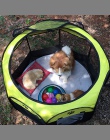 Gorący przenośny składany namiot dla zwierzaka dom dla psa klatka namiot dla kota i psa kojcu hodowla Puppy łatwa obsługa ośmiob