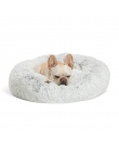 Łóżka dla psów duże psy łóżko dla psa okrągłe duże łóżko dla psa moreli światła szary Super miękkie łóżko dla zwierząt