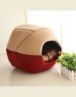 2 wykorzystuje składane miękkie ciepłe legowisko dla kota pies łóżko dla psów jaskini Puppy Mata do spania Pad gniazdo koc łóżka