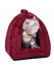 Cena hurtowa dom dla kotów i łóżka dla zwierząt 5 kolory beżowy i czerwony fioletowy, Khaki, czarny z Paw pasek, biały z Paw pas