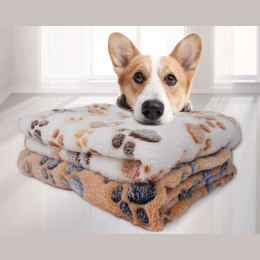 Zwierzęta domowe są miękkie kocyk dla zwierząt domowych zima łóżko dla psa i kota mata stóp drukuj ciepłe materac do spania mate