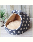 Łóżko dla psa dom hodowla Doggy ciepła poduszka kosz dla małych średnich psów moda truskawka jaskini kot namiot Puppy Nest Mat