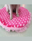 Kolorowe drukuj łóżka dla psa ciepły miękki koc dla małych i średnich Pet Cat Mata do spania materac poduszki 42x42 cm