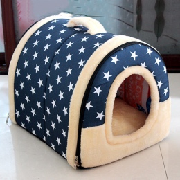 Wielofunkcyjny dom dla psa gniazdo z mata składane łóżko dla zwierząt domowych legowisko dla kota dom dla małych i średnich psów