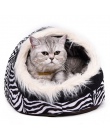 Super ciepłe kot jaskinia łóżko dla psa dom hodowla Puppy schronienie dla Kitty królik i gniazdo dla kotka małych zwierząt krawę