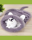 Kot śpiwór ciepły koral polar łóżko dla psa i kota dom pies piękny miękki Pet kot mata poduszki ciepły podróż legowisko dla kota