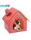 Pawstrip nowy Pet mały pies dom składane przenośne legowisko dla kota dom miękkie ciepłe posłanie dla psa Puppy koc dla Chihuahu