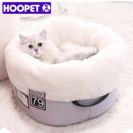 HOOPET legowisko dla kota ławki dla kotów miękki materiał dom dla kota gniazdo zimowe ciepłe hodowla dla Puppy