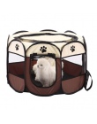 8-strony przenośne namiot dla zwierząt domowych wodoodporny składany domu psa klatka pies kot kojec namiot hodowla Puppy łatwa o