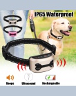 Dla zwierząt domowych akumulator obroża antyszczekowa pociąg sterowania wodoodporna Stop szczekanie psa wodoodporny ultradźwięko