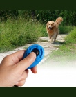 1 sztuka Pet Cat Dog clicker do szkolenia z tworzywa sztucznego nowy psów kliknij trener pomocy zbyt regulowany pasek na nadgars