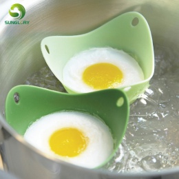 2 sztuk/partia jajo silikonowe kłusownik kłusownictwo Pods jajko miska pierścienie kuchenka kotła Cuit Oeuf Dur narzędzia kuchen