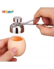 Ossayi metalowe jajko nożyczki obcinacz do jaj powłoki otwieracz do butelek ze stali nierdzewnej gotowane surowe jajko otwórz kr