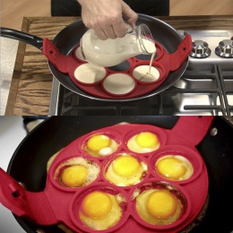 YTE Pancake Maker Nonstick narzędzie do gotowania okrągłe serce Pancake Maker jajowar Pan odwróć jajka formy kuchenne akcesoria 