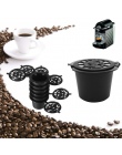 6 sztuk czarny wielokrotnego napełniania kawy Capsula napełniania filtr Pod wielokrotnego użytku kapsułki do kawy Nespresso kube