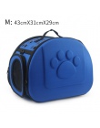 EVA czysty kolor Pet Carrier torba przenośna na zewnątrz jednolity kolor kot składany pies podróży zwierząt domowych torba Puppy