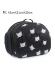 Kot wzór niebieski torba do noszenia psa przenośny koty torebka składana torba podróżna Puppy na ramię do przenoszenia torby dla