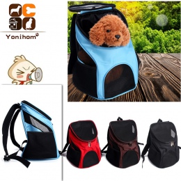 Pies przewoźnicy plecak torby dla zwierząt domowych kot na zewnątrz transporter dla zwierząt plecak przenośny zamek siatki pleca
