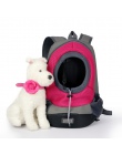 Na świeżym powietrzu Pet Dog Carrier plecak na zwierzę torba przenośna torba podróżna dla zwierząt torba dla psa z przodu siatki