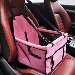 Wygodne kolorowe siedzisko dla psa i kota do samochodu torba nosidełko do transportu zwierząt w kolorze czarnym różowym