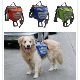 Wysokiej jakości akcesoria dla zwierząt wodoodporna regulowany nylon plecak na zwierzę pies torba na siodło dla dużych psów pies