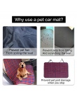 Pet Dog pokrycie siedzenia samochodu trwałe pies kot samochód hamak Oxford składany pies poduszka Protector do podróży samochód 